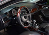 KAFEEK Wood Grain Steering Wheel Cover, Universal 15 Inch, Microfiber Leather,Anti-Slip, Odorless