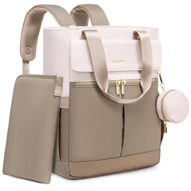 LOVEVOOK Diaper Bag with Insulated Pockets Changing Pad and Pacifier Case