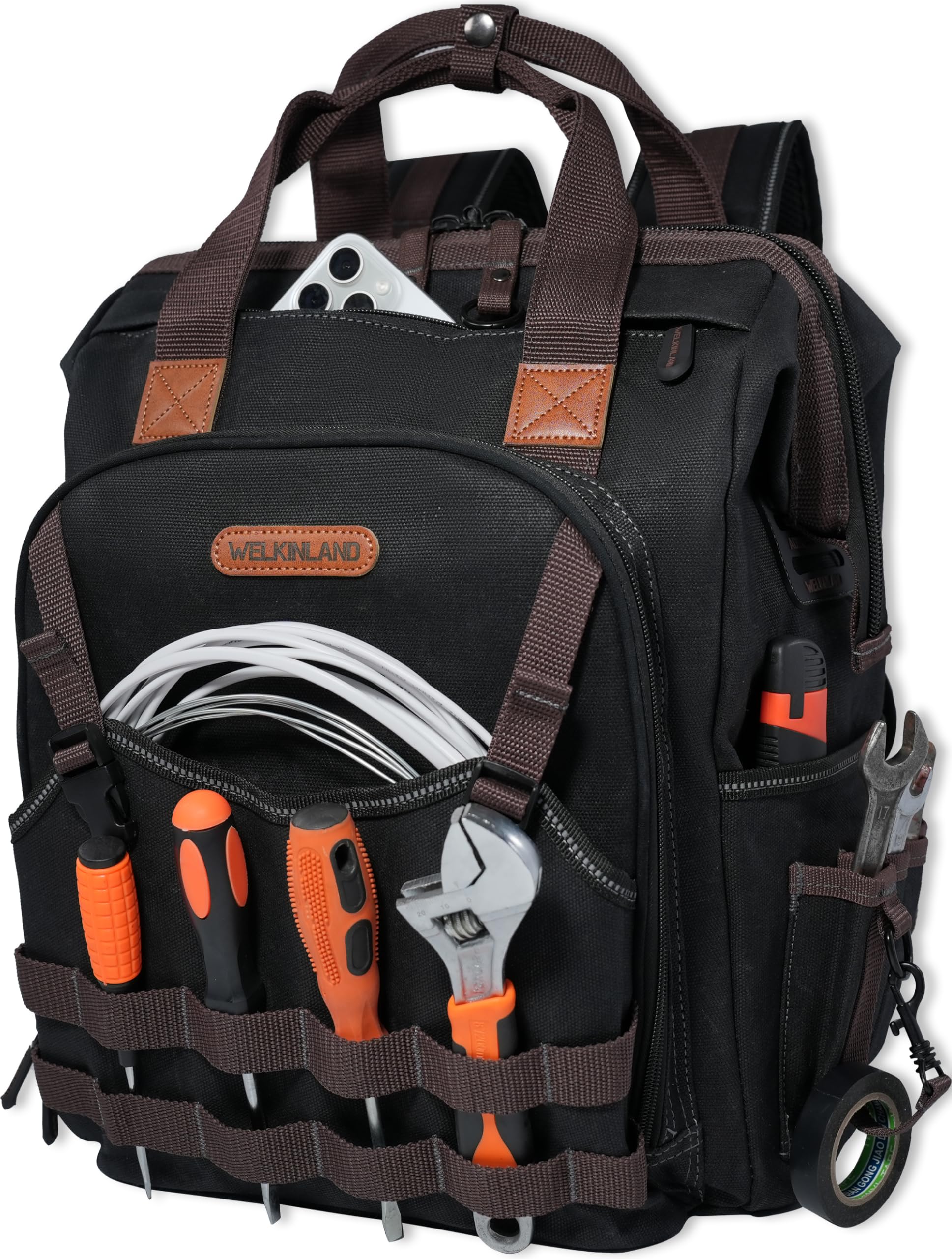 Tool Backpack Sizes WELKINLAND Heavy-Duty Tool Backpack – Kinzd