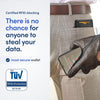 TRAVANDO Mens Bifold Wallet with Money Clip - Carbon