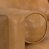 SIMPLIHOME Morrison Mid Century Genuine Leather Sectional Sofa, Sienna Full Grain Leather