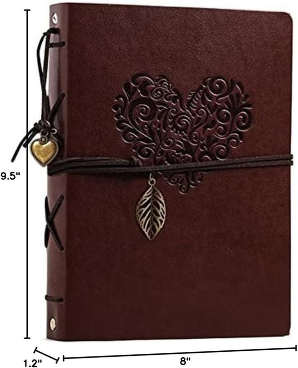 Photo Album 4X6 160 Photos, Leather Photo Albums with Writing Space with 30 Writing Paper, Travel Family Wedding Kids Graduation Ultrasound Baby Picture Album Scrapbook Photo Album