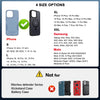 Ykooe Cell Phone Holster Compatible with Iphone 16/15/14/13/12 Pro Max & plus Models - Belt Clip and Card Holder, Black, XL
