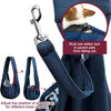 Pet Dog Sling Carrier for 3-10 Lbs Pet,Dog Purse Pouch,Dog Satchel,Reversible Unadjustable Strap Travel Hand-Free Safe Bag Small Puppy Backpack (Dark Blue)