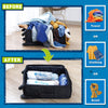 HIBAG 12 Compression Bags for Travel, Vacuum Packing Space Saver Zipper Bags for Cruise Accessories (12-Travel)