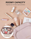 BAGSMART Travel Makeup Bag, Cosmetic Bag Make up Organizer Case,Large Wide-Open Pouch for Women Purse for Toiletries Accessories Brushes