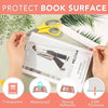 4 Rolls Clear Contact Paper,Plastic Book Covers 18 in X 4.5 Ft,Contact Paper Peel and Stick,Clear Self Adhesive Protective Liner Paper Protector for Crafts Paperback Textbook Hard Covers Documents