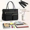 RAINSMORE Laptop Bag for Women 15.6 Inch Work Teacher Tote Nurse Bag Professional Laptop Tote Computer Messenger Shoulder Bags Large Handbag Business Office Work Briefcase