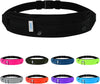 WATERFLY Running Belt Fanny Pack: Runner Marathon Jogging Waist Pack Sport Workout Exercise Fitness Phone Holder Belt for Men Women Jogger Slim Waistband Black
