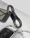Idakekiy Key Chain Quick Release Spring with 4 Key Rings Heavy Duty Car Keychain Organizer for Men and Women