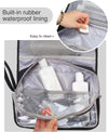 Relavel Travel Hanging Toiletry Bag for Men Women Travel Kit Shaving Bag Waterproof Large Makeup Bag Wash Bag Makeup Organizer Cosmetic Case for Bathroom Shower Black