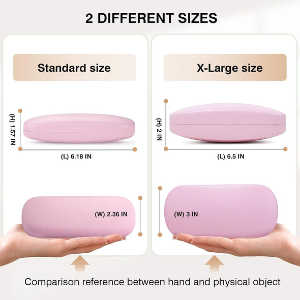 Marvolia Glasses Case Hard Shell - PU Leather Eyeglass Cases Eyeglasses Case for Sunglasses Eye Glasses Cases