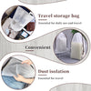 Hoewina Transparent Shoe Bags for Travel with Rope 8PCS Large Clear Shoe Bag Storage 11.8In X 15.7In Portable Travel Shoe Bags for Men and Women