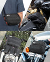 KEMIMOTO Motorcycle Bag, Handlebar Tool Bag Storage Accessory Saddlebag Universal for Front Fork Handle Bar Sissy Bar Compatible with Cruiser Softail Dyna Sportsters