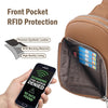 INICAT RFID Blocking Sling Bag Leather Crossbody Bags for Women Fanny Pack Cross Body for Woman Chest Bag for Travel 1.9L