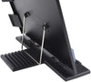 Hanghs Desktop Document Holder/Paper Stand/Clipboard for Sheet Music/Cookbook/Book with 7 Adjustable Positions and a Highlighting Side Clip Black