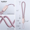 SURPHY 2 Pack Phone Lanyard, Phone Wrist Strap, anti Theft Phone Strap, Phone Charm with 2-Color Braided, Phone Wrist Lanyard for Women and Men, Pink & Gray