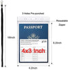 Passport Badge Holders with Extra PVC ID Card Holder and Woven Lanyards Ideal for Cruise and Vacation by Cypescrafts(2Pack Black Lanyards)