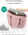 BAGSMART Tote Bag for Women, Lightweight Puffy Tote Bag with Compartments, Quilted Shoulder Bag Handbag for Travel, Work