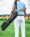 Golf Stand Bag, Lightweight Par 3 Golf Bag Holds up to 7 Clubs with Two Way Dividers Cooler Pocket Shoulder Strap and Multiple Storage Pockets for Men and Women