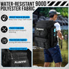 PLUSINNO Fishing Backpack with Rod Holder, 42L Water-Resistant Fishing Gear Tackle Box Backpack, Fishing Tackle Bag for Men