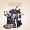 LOVEVOOK Laptop Backpack Women,Large Capacity 17.3 Inch Laptop Bag Travel Backpack for Women,Computer Work College Teacher Backpacks with USB Port,Waterproof Personal Item Backpack Casual Daypack