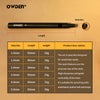 Professional 6Pc Leather Hollow Punch Set, Size 1.0-5.0Mm, Black, Steel, Manual, 6 Holes, Free Mini Cutting Mat