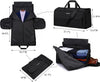 Garment Bags for Travel Large Suit Bag for Men Carry on Garment Bag Convertible Garment Duffle Bag with Shoes Compartment,2 in 1 Hanging Dress Suitcase Suit Travel Bags,Black