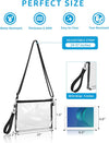 Bagenius Clear Purse Stadium Approved Clear Bag with Removable Straps for Work Sporting Events and Concert