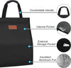Lunch Bags for Women Insulated Reusable Lunch Tote with Internal Pocket, Adult Lunch Tote Bag for Work (Black