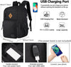 KEOFID Travel Backpack for Men and Women, anti Theft Laptop Backpack with USB Charging Port for Work, Large Bag for College, Water Resistent(Black)