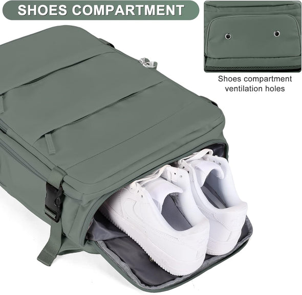 Coofay Travel Backpack for Women Men Airline Approved Carry on Backpack Flight Approved Waterproof Sports Luggage Backpack Casual Daypack Small Hiking Backpack