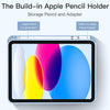 Akkerds Compatible with Ipad (A16) 11Th Generation Case 11 Inch 2025, for Ipad 10Th Generation Case 10.9 Inch 2022 with Pencil Holder, Slim Trifold Stand Protective Cover with Soft TPU Back, Sky Blue
