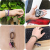6PCS Stretchable Wristband Wristlet Keychain Wrist Key Chain Wristlet,Spring Flexible Spiral Wrist Coil ​Wrist Key Holder Key Ring for Sauna Gym Pool ID Badge and Outdoor Sports