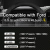 West Llama Customized Auto Car Steering Wheel Cover for Ford F-150, F-250, F-350, Expedition (Black)