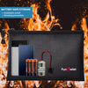 Fireproof Safe Money Document Bags - 2 Pack 13.4" X 9.8" and 10.6" X 6.7" Waterproof Zipper Bag, Fire & Water Resistant Storage Organizer Pouch for A4 A5 Documents Holder,File,Cash,Passport,Tablet