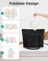 BAGSMART Tote Bag for Women, Tote Shoulder Bag with Laptop Compartment and Zipper Handbag for Travel, Work