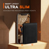 RUNBOX Wallet for Men,Mens Wallet,Slim Leather Bifold,Rfid Blocking 8 Slots Gift Box