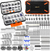 PLUSINNO 264/397Pcs Fishing Accessories Kit, Organized Fishing Tackle Box with Tackle Included, Fishing Hooks, Fishing Weights Sinkers, Swivels, Beads, Fishing Gear Set Equipment for Bass Trout
