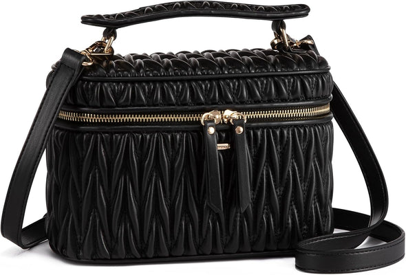 LOVEVOOK Crossbody Bags for Women, Quilted Crossbody Purses for Women, Small Shoulder Handbags for Daily, Work, Travel, Gifts