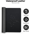 Ysagi Leather Desk Pad Protector, Office Desk Mat, Large Mouse Pad, Non-Slip PU Leather Desk Blotter, Laptop Desk Pad, Waterproof Desk Writing Pad for Office and Home (Black, 23.6" X 13.8")