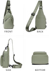 WESTBRONCO Small Sling Bag for Women Nylon Crossbody Sling Backpck Lightweight for Travel Casual Daily