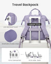 LOVEVOOK Laptop Backpack for Women, 15.6 Inch Teacher Nurse Bag Work Travel Computer Backpacks Purse, College Bookbag for School, Water Resistant Daypack, 15.6 Inch
