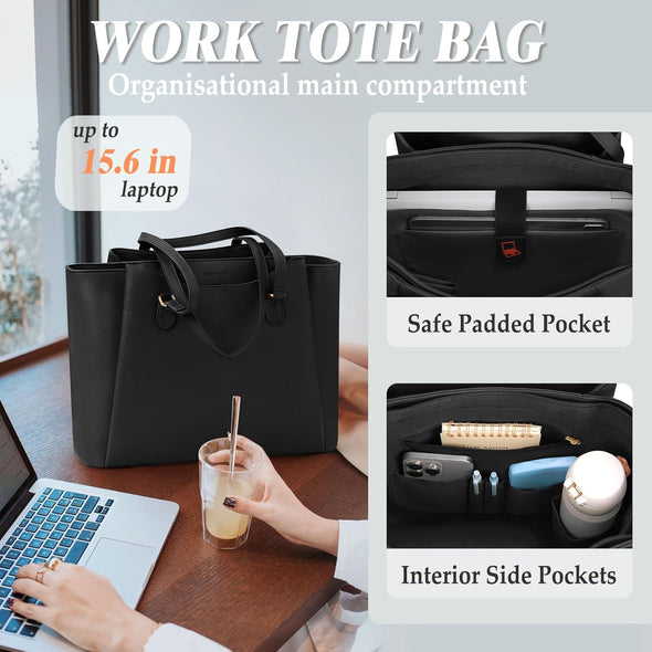 RAINSMORE 15.6 Inch Laptop Tote Bags – Kinzd