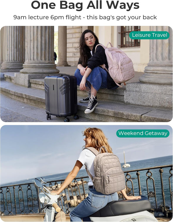 bagsmart laptop backpack weekender BAGSMART 15.6 Inch Travel Laptop Backpack – Kinzd