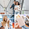 Herain Rose Gold Passport Holder for Travel, Passport Cover Wallet Case Women Men Family Cruise Ship Essentials, RFID Passport Book Holders Travel Gifts Vacation Must Haves
