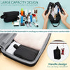FUNSEED Travel Toiletry Bag for Women and Men, Water-Resistant Shaving Bag for Toiletries Accessories, Foldable Storage Bags with Divider and Handle for Cosmetics Toiletries Brushes Tools