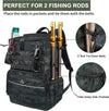 MATEIN Fishing Backpack, Water Resistant Fishing Tackle Box Bag with Rod Holders & Cooler, Gear Gifts for Men