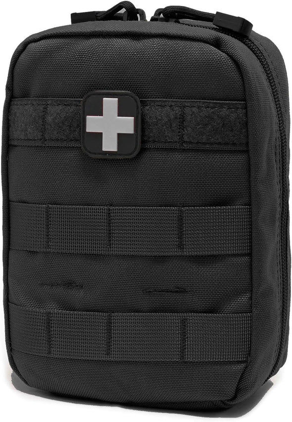 EMT Pouch MOLLE Ifak Pouch Tactical MOLLE Medical First Aid Kit Utility Pouch Carlebben (With Medical Supplies)