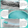 Shoe Washing Machine Bag, Laundry Shoe Bag for Washer and Dryer, Reusable Zipper Plush Sneaker Washing Machine Bag for Shoes, Gym,Tennis Shoes, Sports Delicate Gray 2Pc